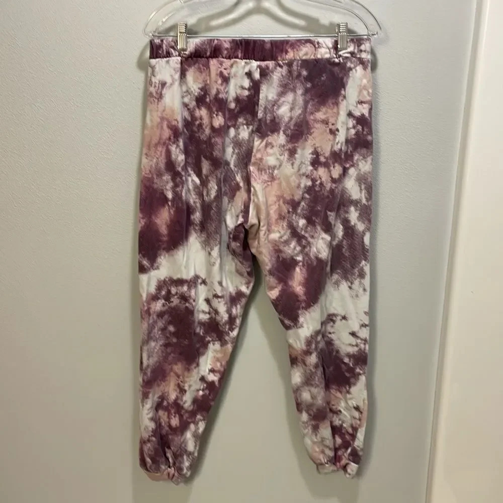 Zella woman’s pink,purple and white tie dye sweatpants - Picture 7 of 10
